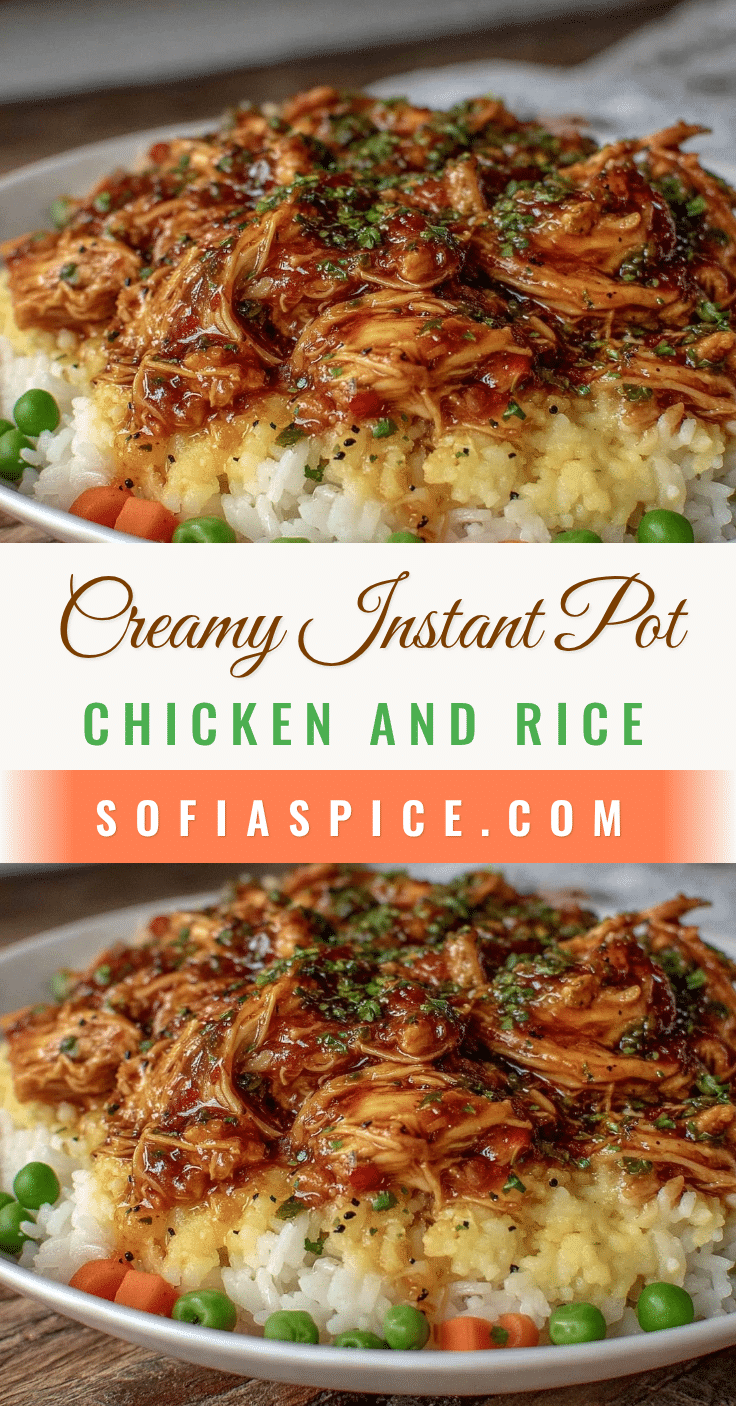 creamy instant pot chicken and rice recipe