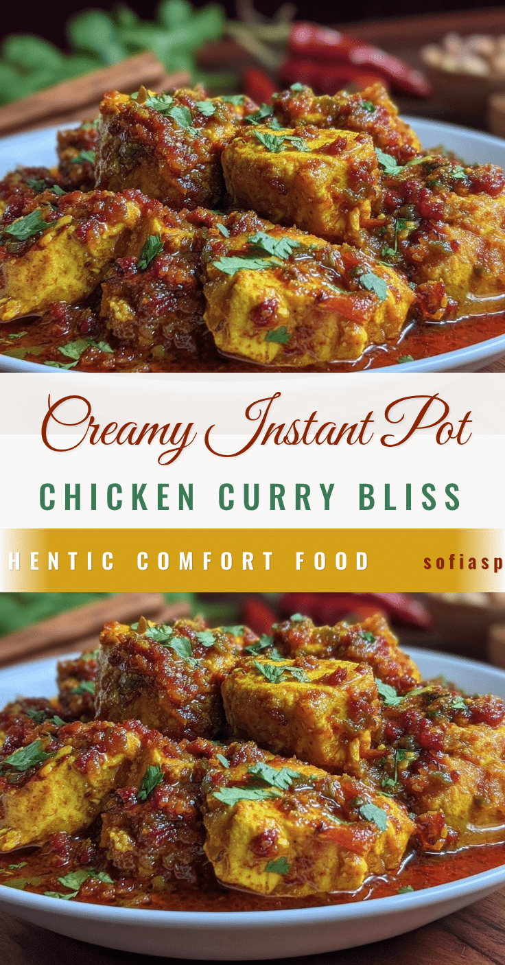 creamy instant pot chicken curry recipe