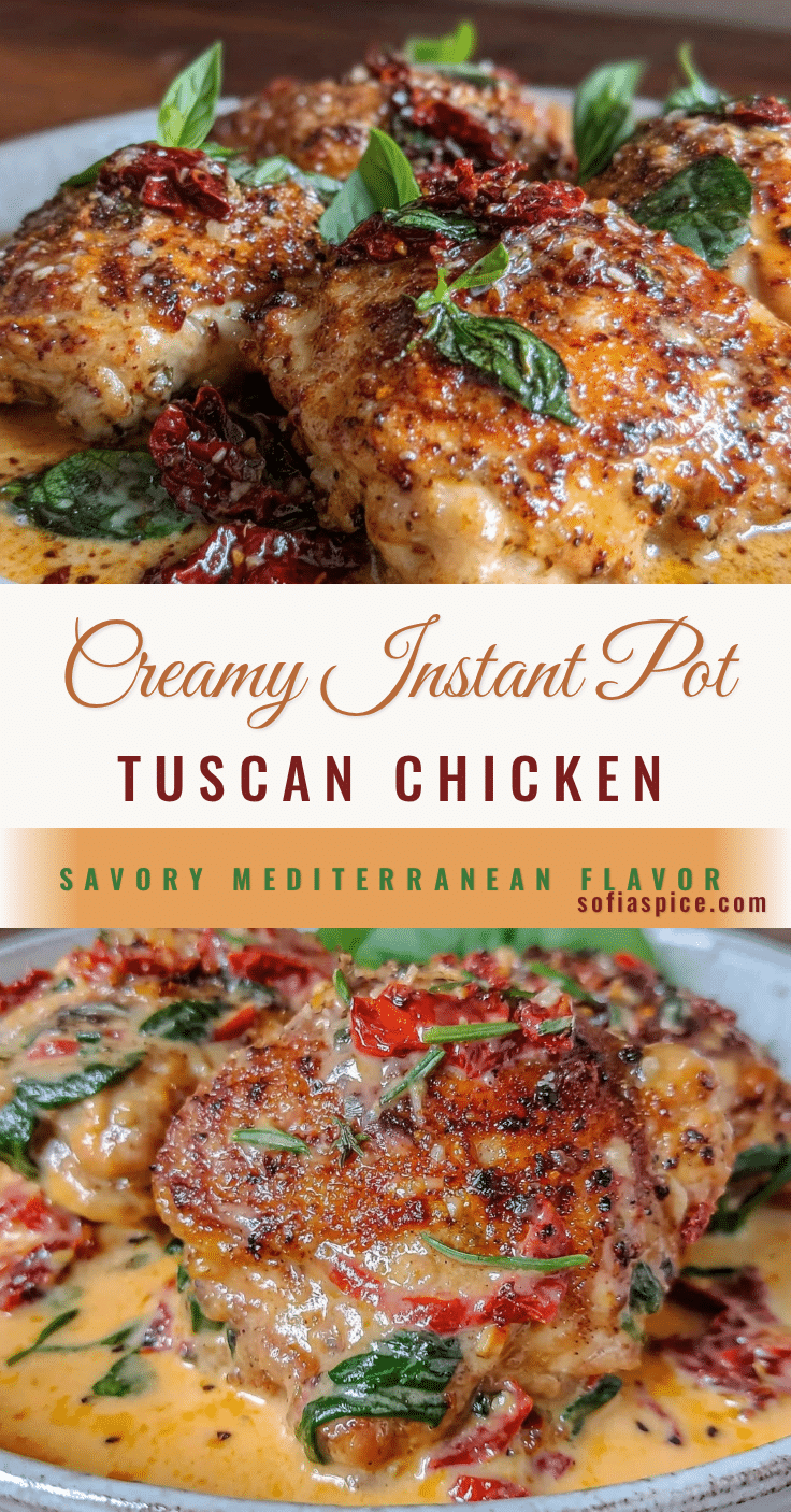 creamy instant pot tuscan chicken recipe