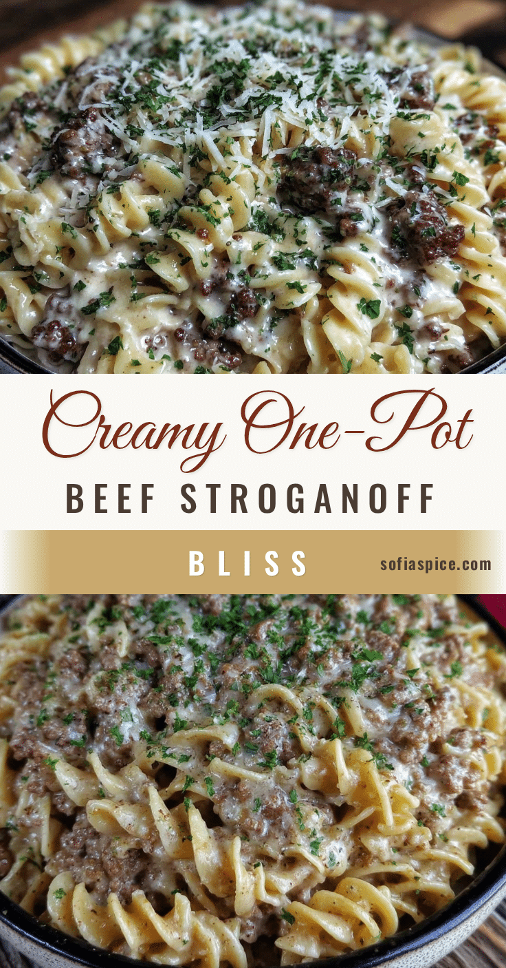 creamy one-pot beef stroganoff recipe