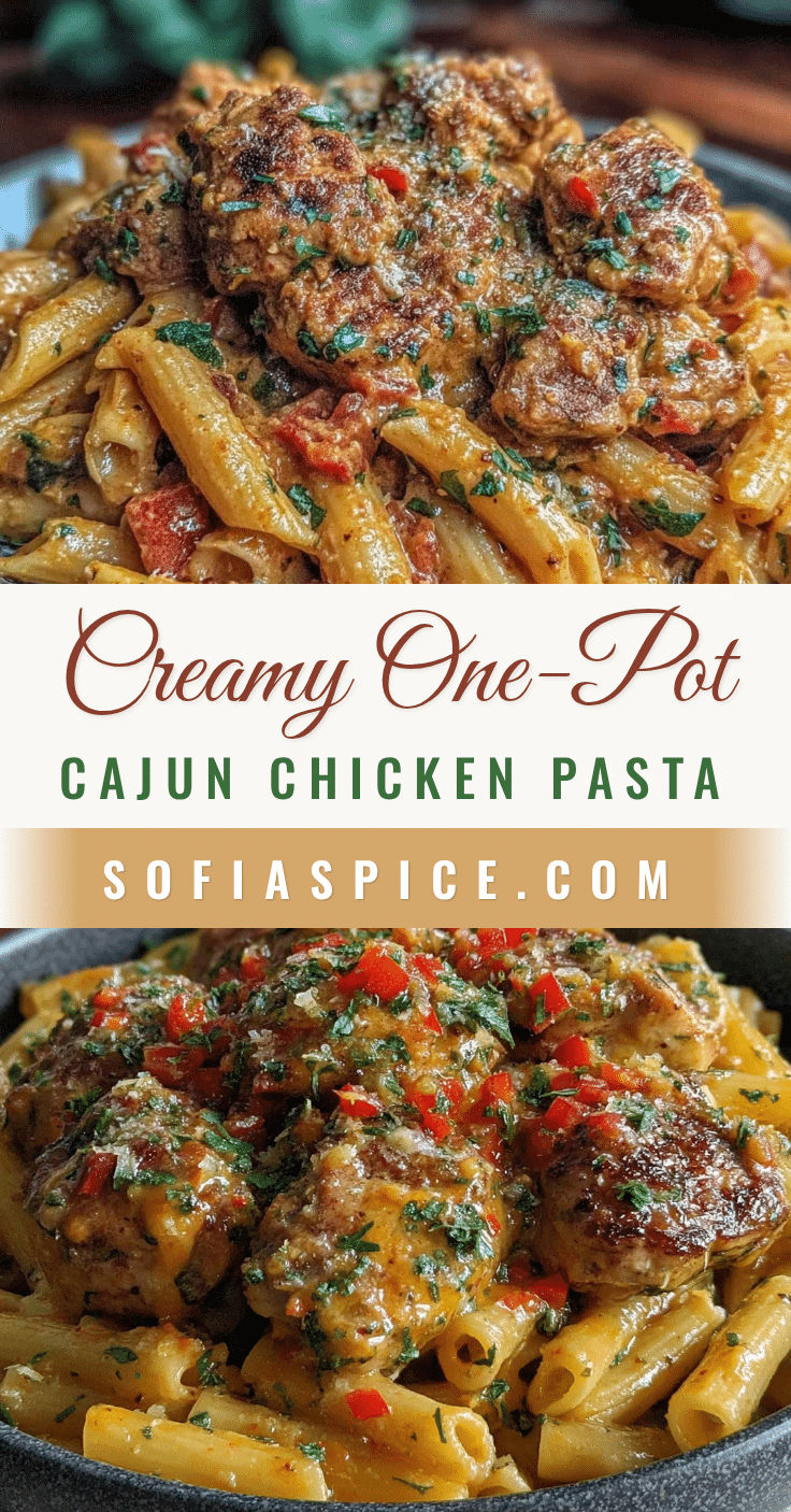 creamy one-pot cajun chicken pasta recipe