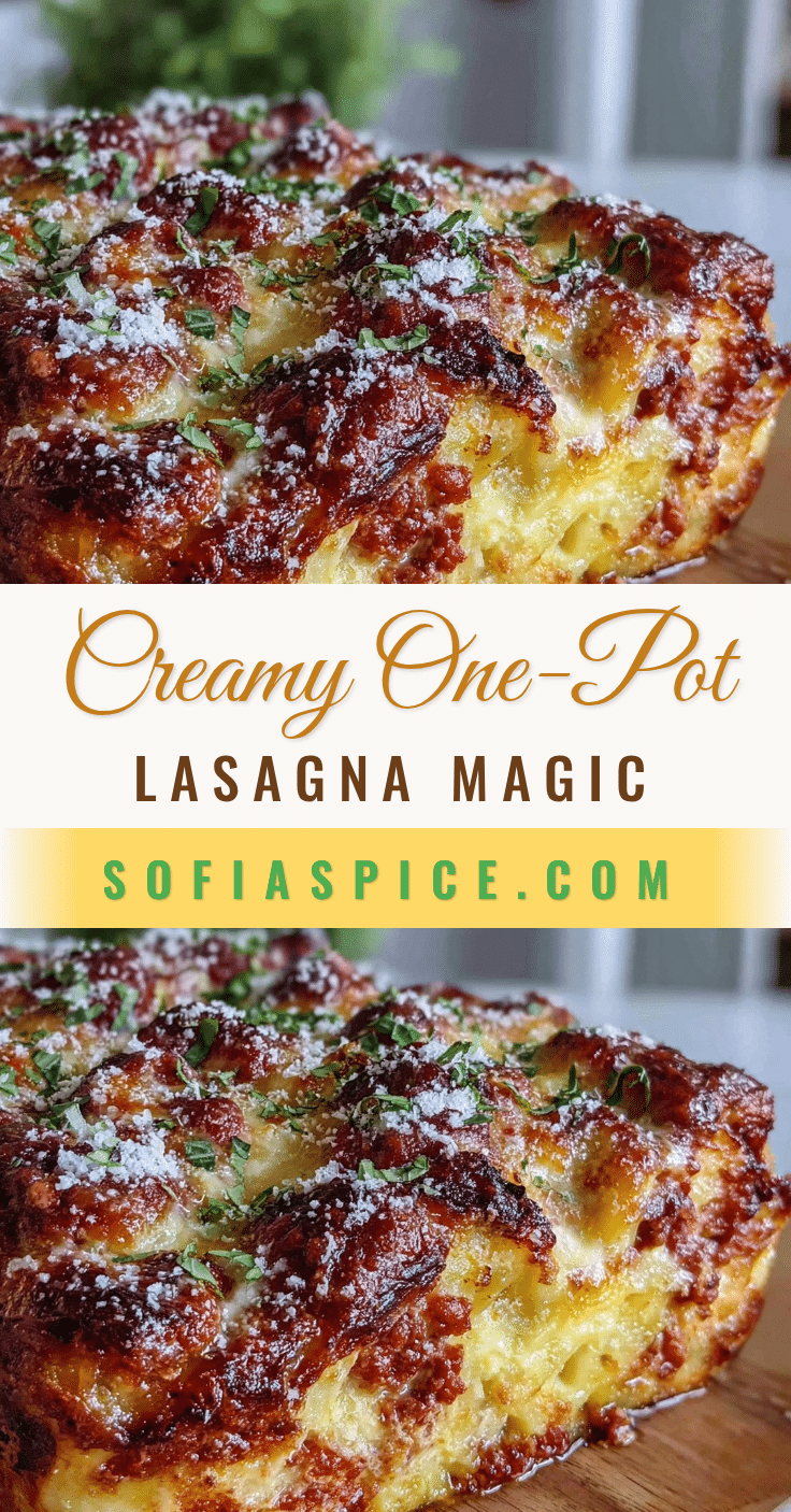creamy one-pot lasagna recipe