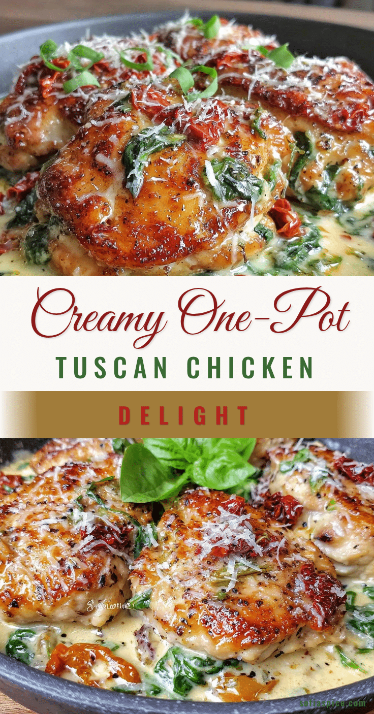 creamy one-pot tuscan chicken recipe