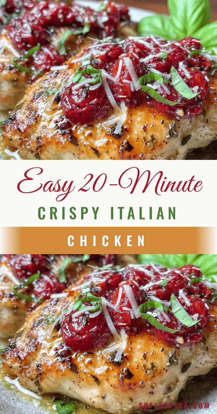 Easy 20-Minute Crispy Italian Chicken recipe
