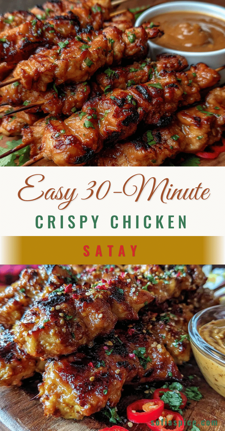 easy 30-minute chicken satay recipe