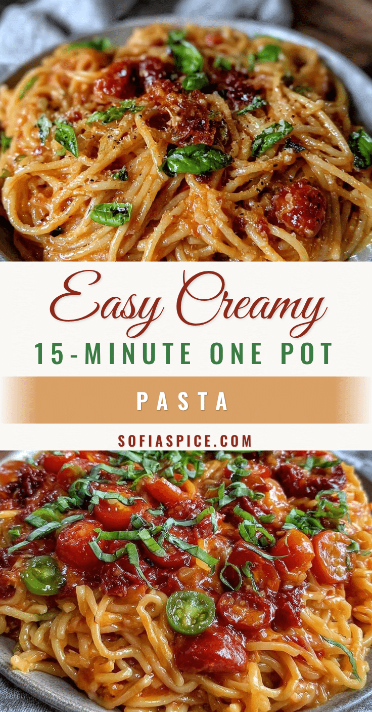 easy creamy one pot pasta recipe