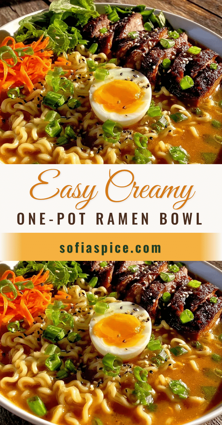 easy creamy one-pot ramen bowl recipe
