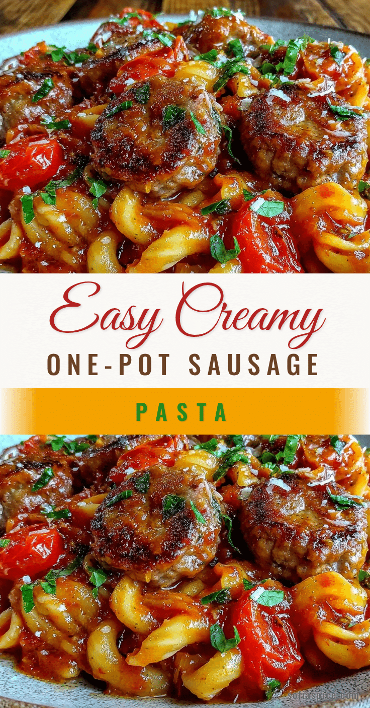 easy creamy one-pot sausage pasta recipe