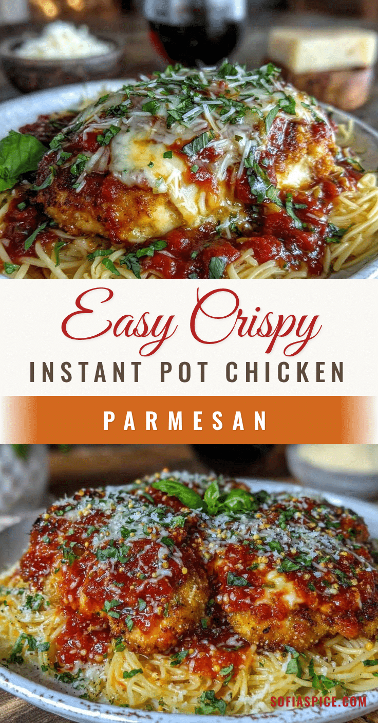 Easy Crispy Instant Pot Chicken Parmesan recipe