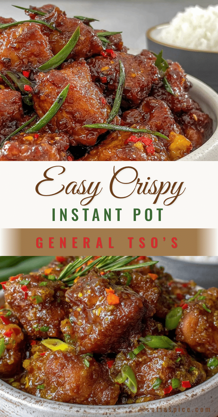 Easy Crispy Instant Pot General Tso’s Chicken recipe