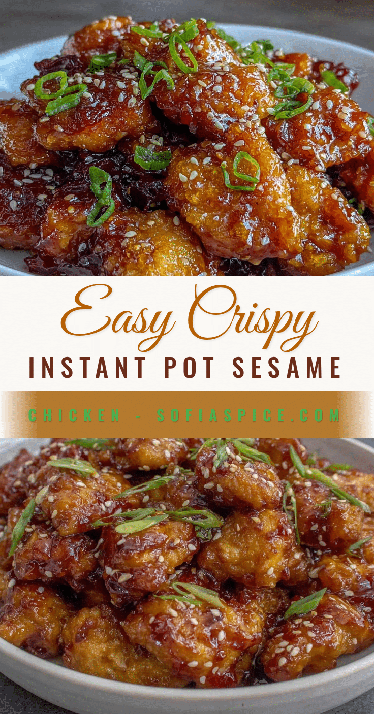 Easy Crispy Instant Pot Sesame Chicken recipe