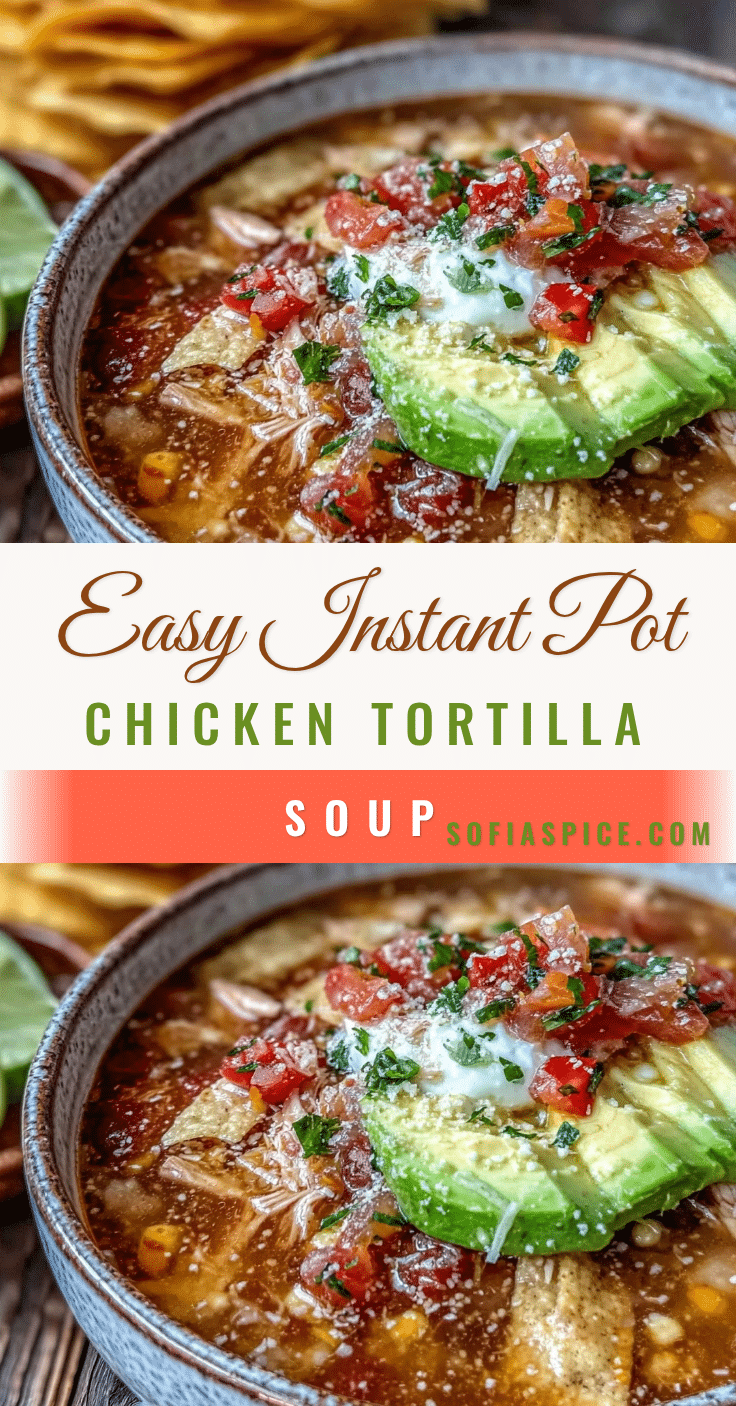 easy instant pot chicken tortilla soup recipe