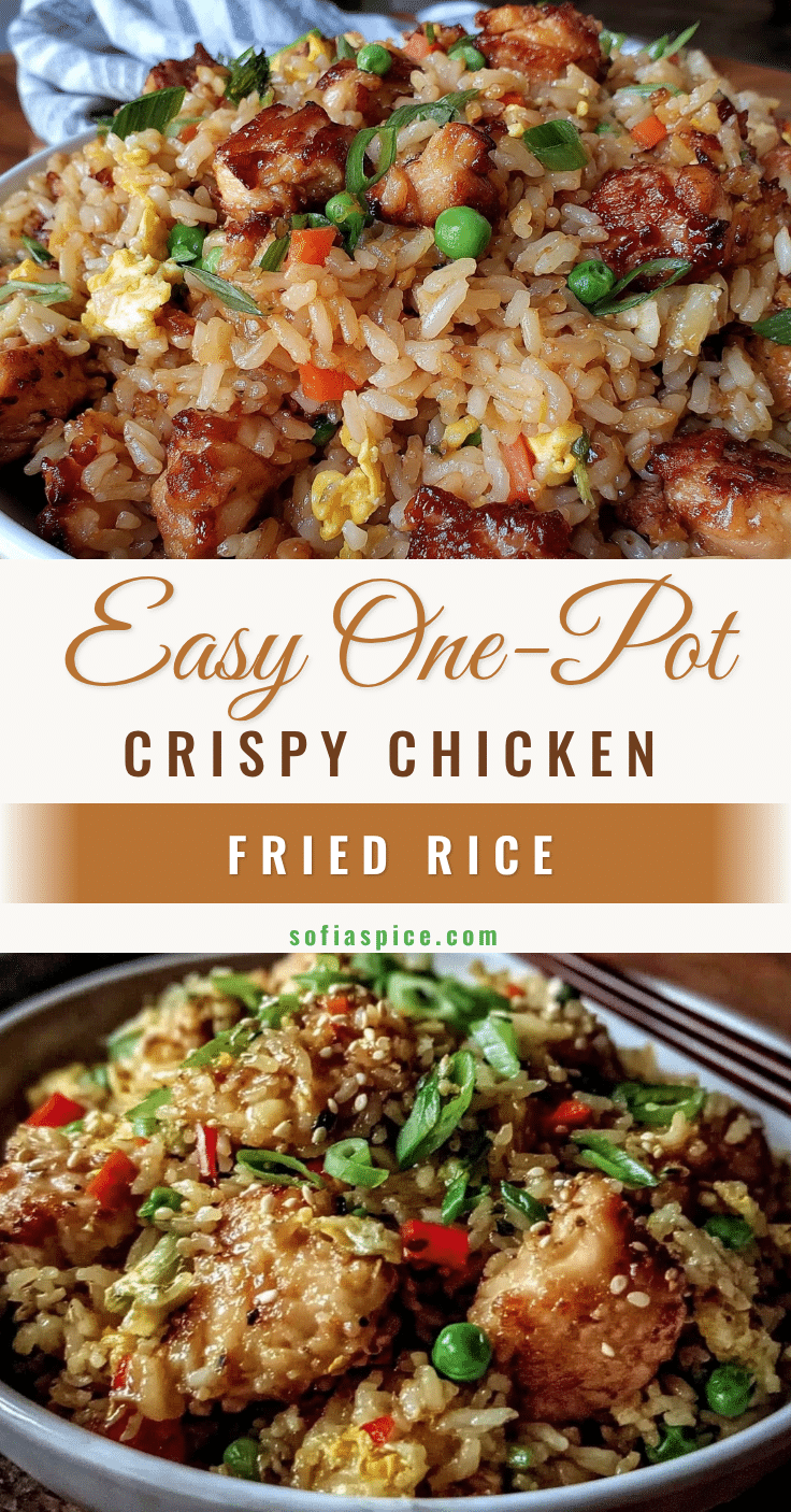 easy one-pot crispy chicken fried rice recipe