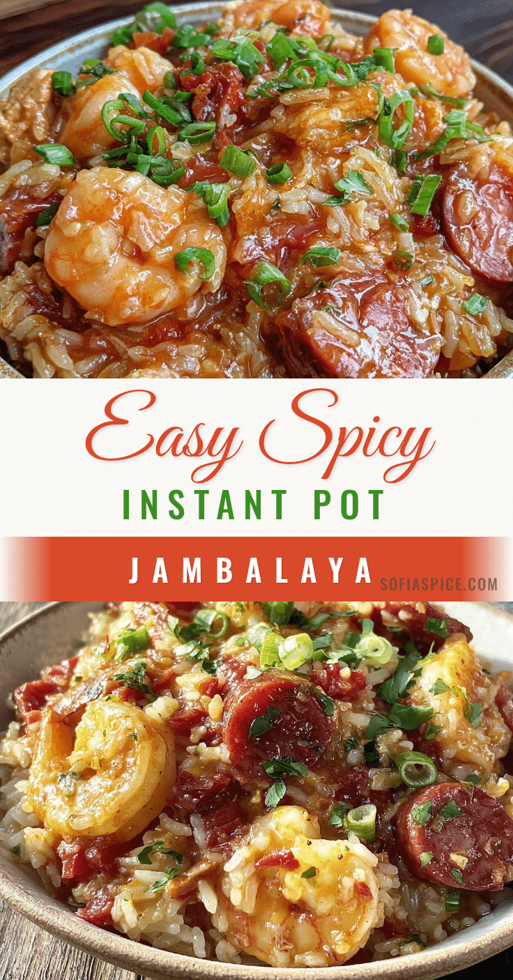 easy spicy Instant Pot jambalaya recipe