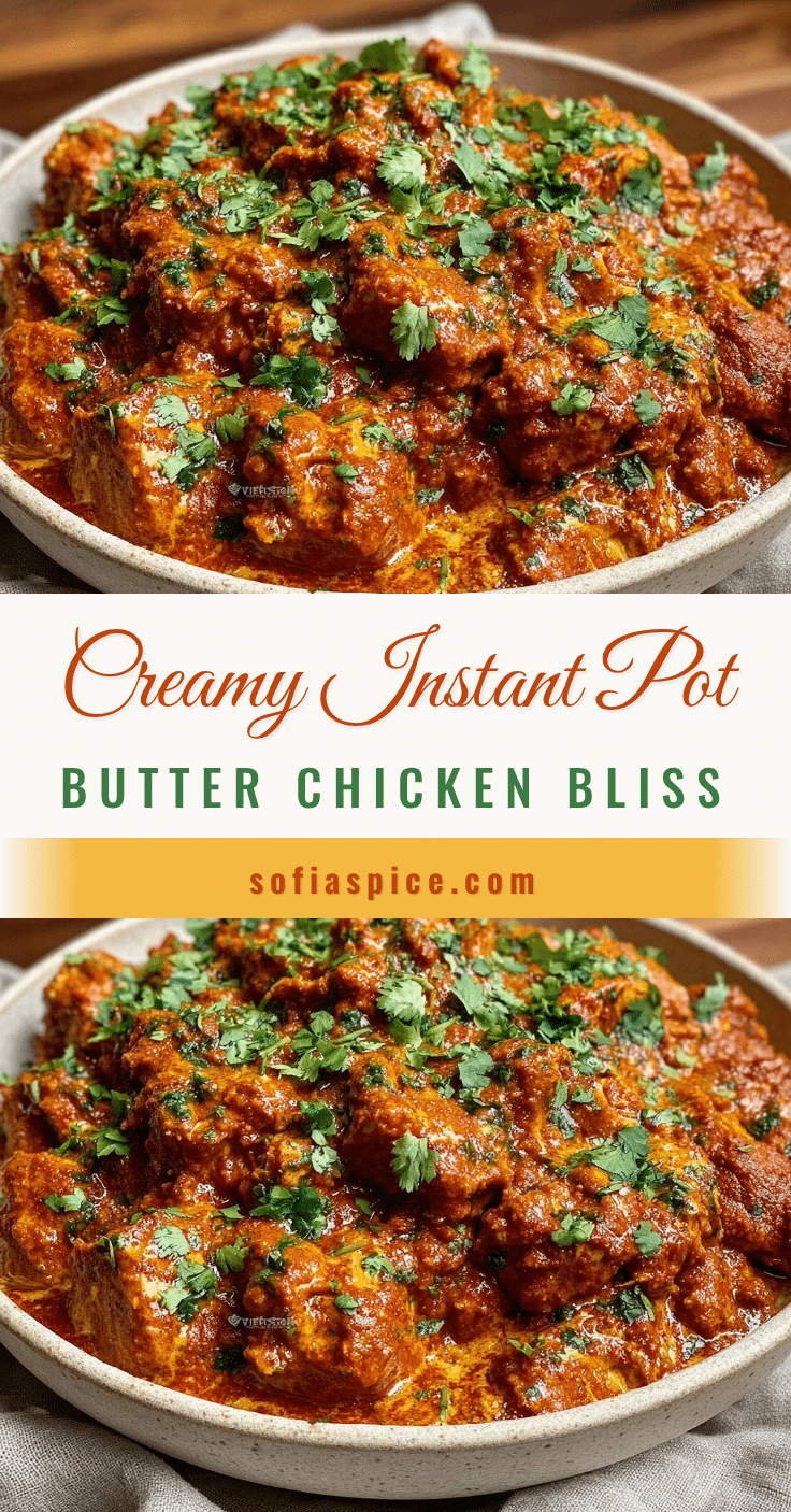 Instant Pot butter chicken recipe