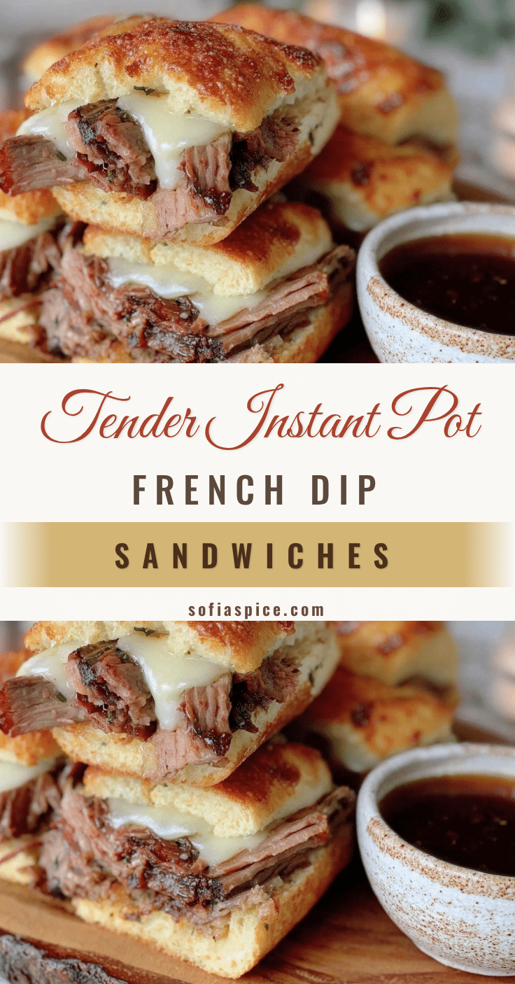Instant Pot French Dip Sandwiches recipe