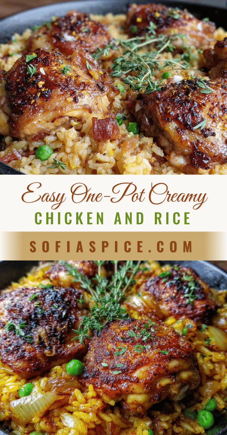 one-pot creamy chicken and rice recipe