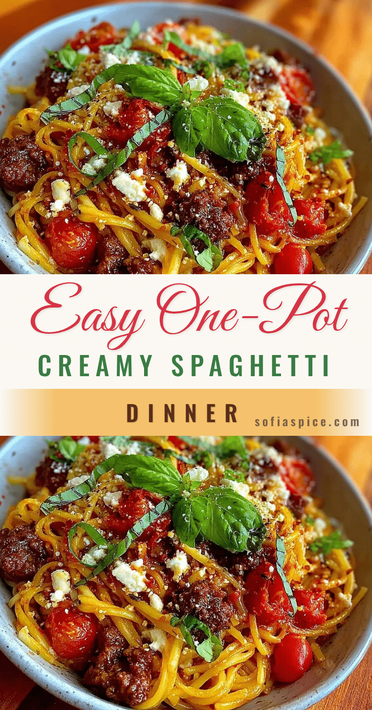 one-pot creamy spaghetti dinner recipe