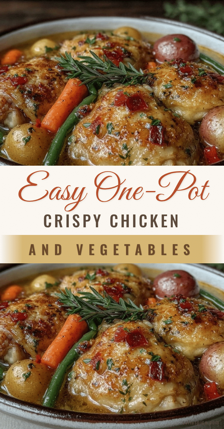one-pot crispy chicken and vegetables recipe