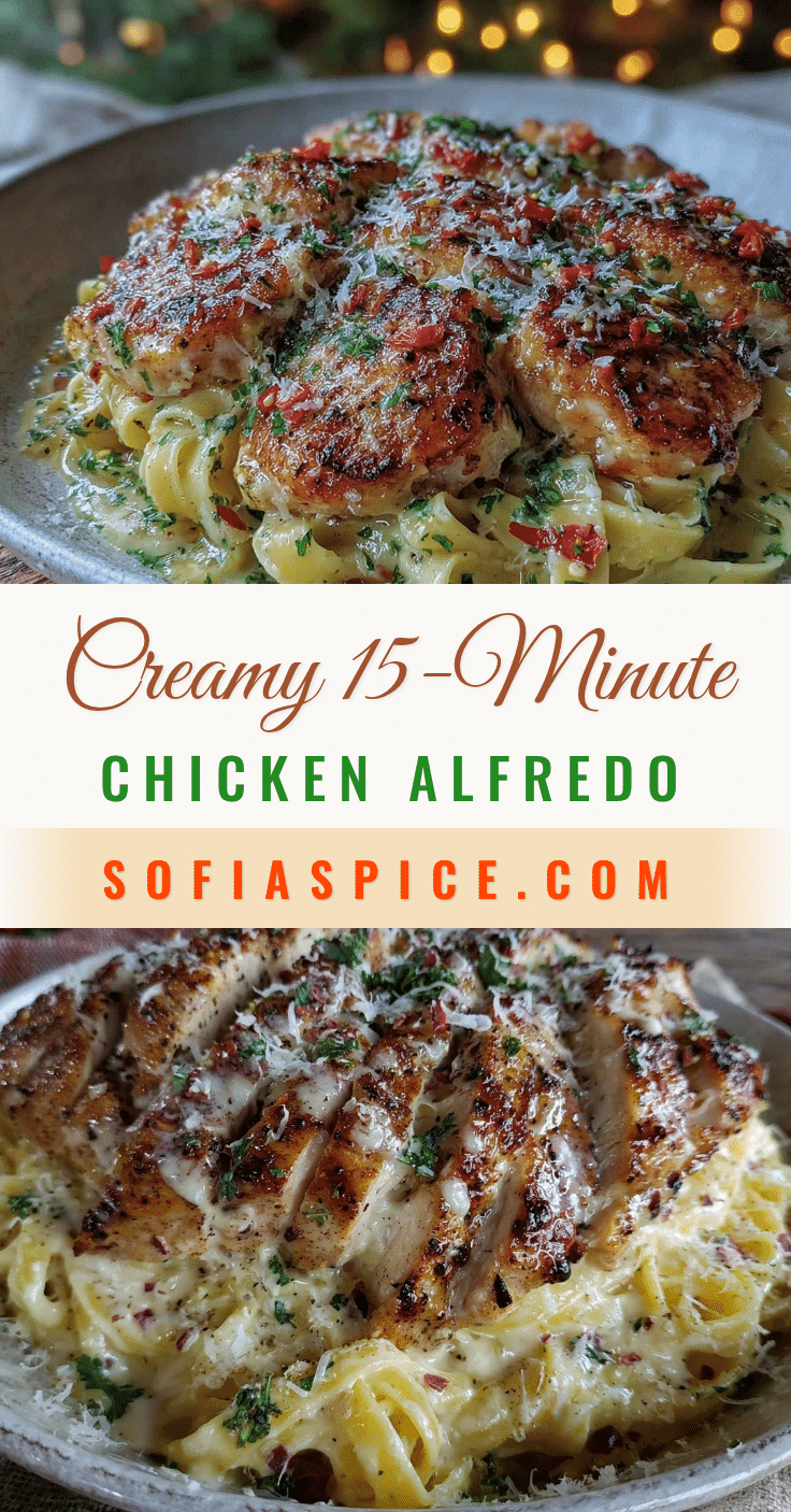 quick 15-minute chicken Alfredo recipe
