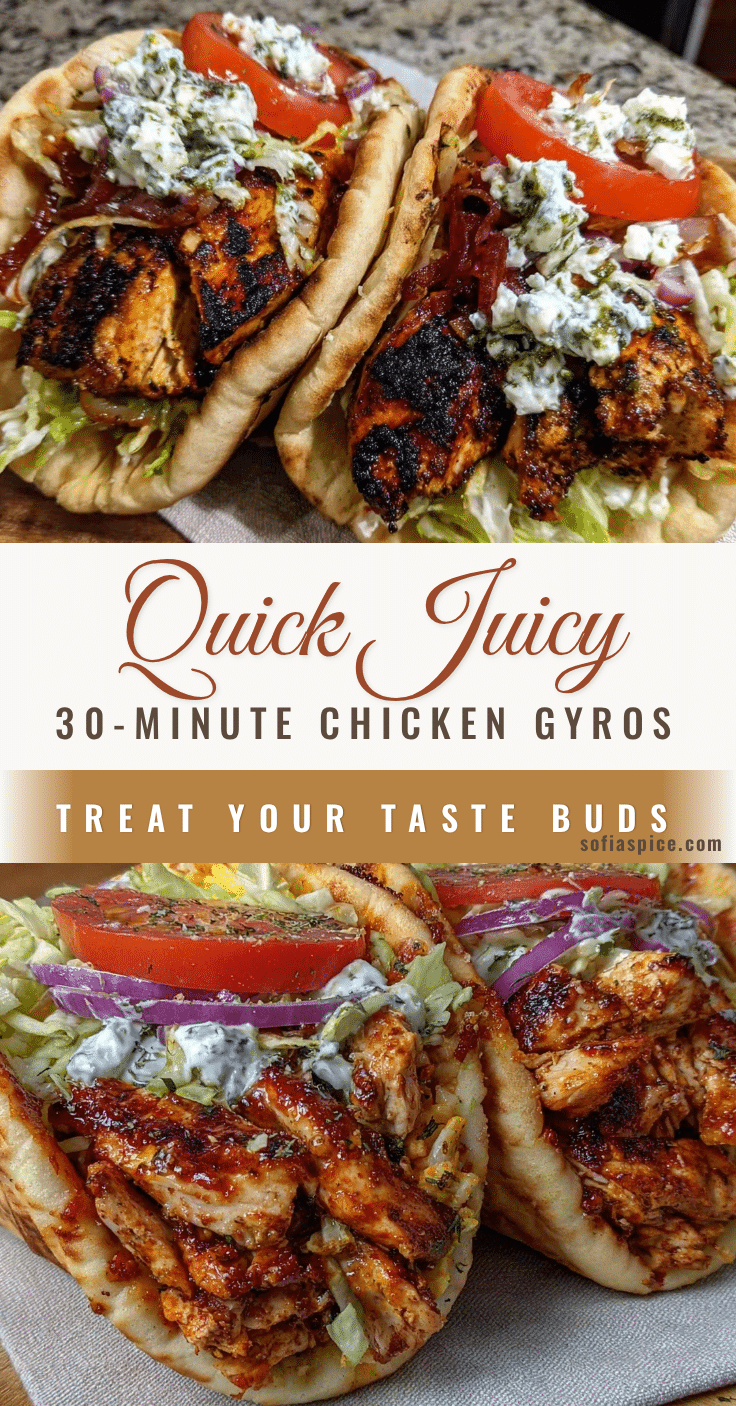 quick 30-minute chicken gyros recipe
