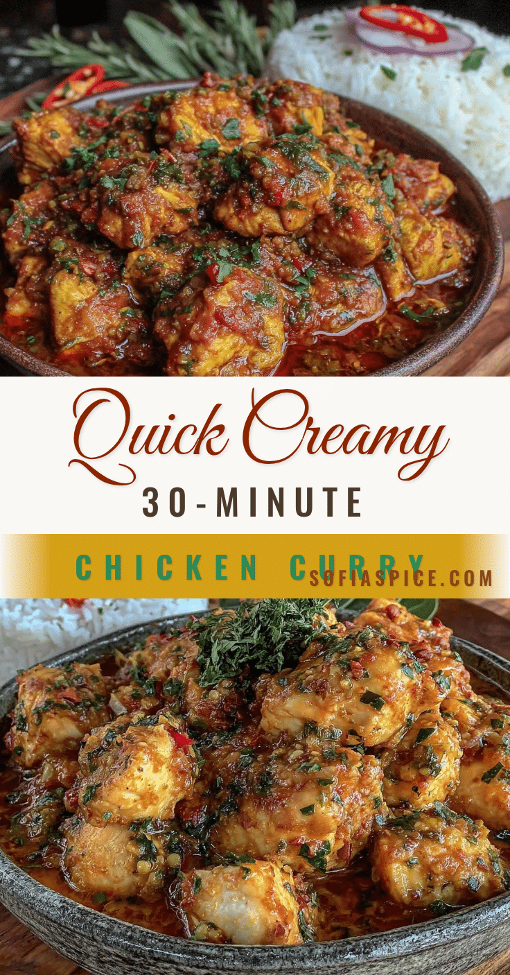 quick creamy chicken curry recipe