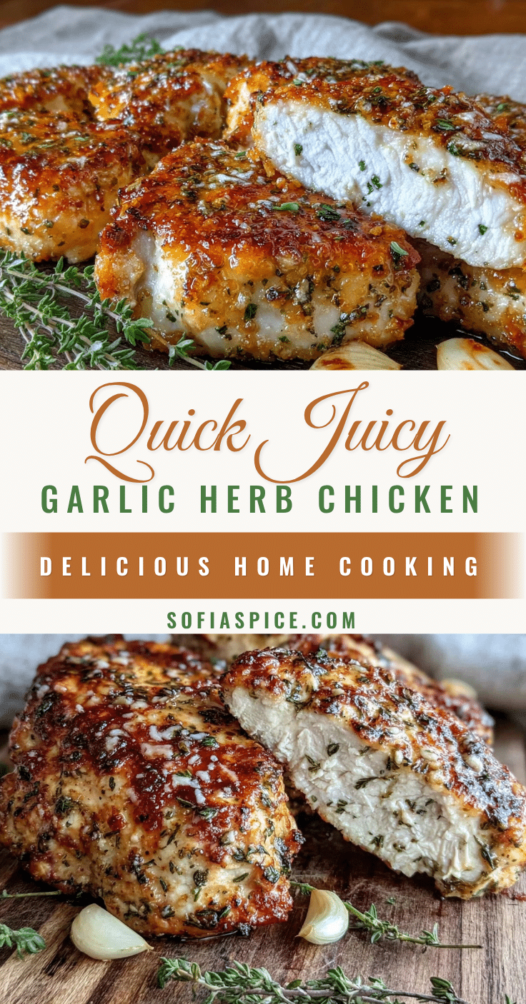 quick garlic herb chicken recipe