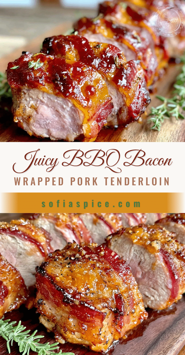 BBQ bacon wrapped pork tenderloin recipe