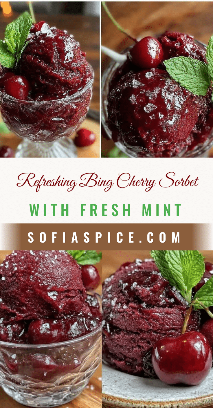 bing cherry sorbet recipe