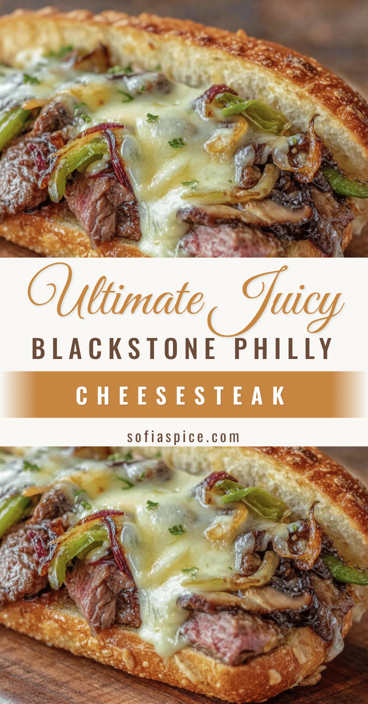 Blackstone Philly Cheesesteak Sandwich recipe
