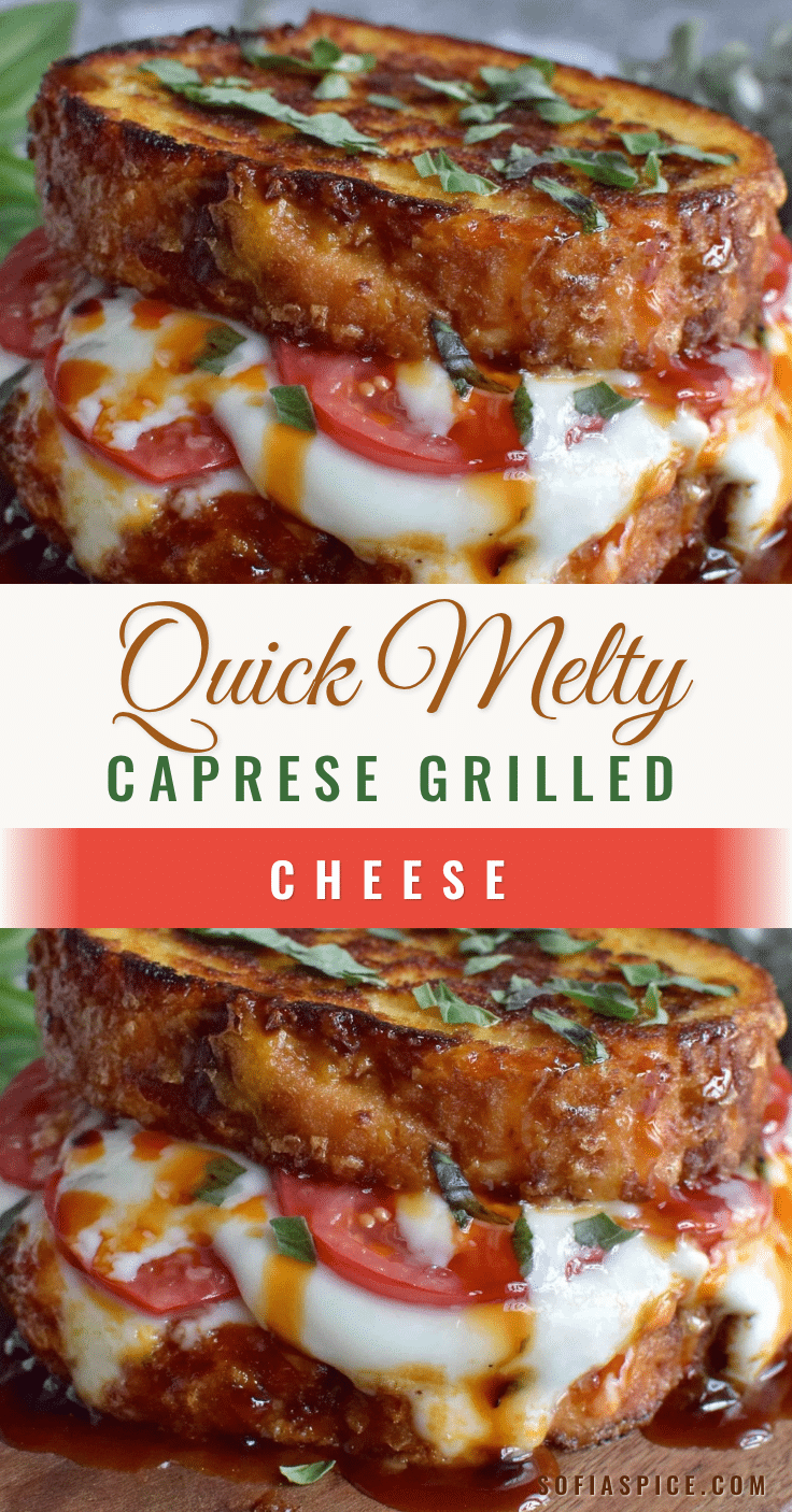 Caprese grilled cheese sandwich recipe