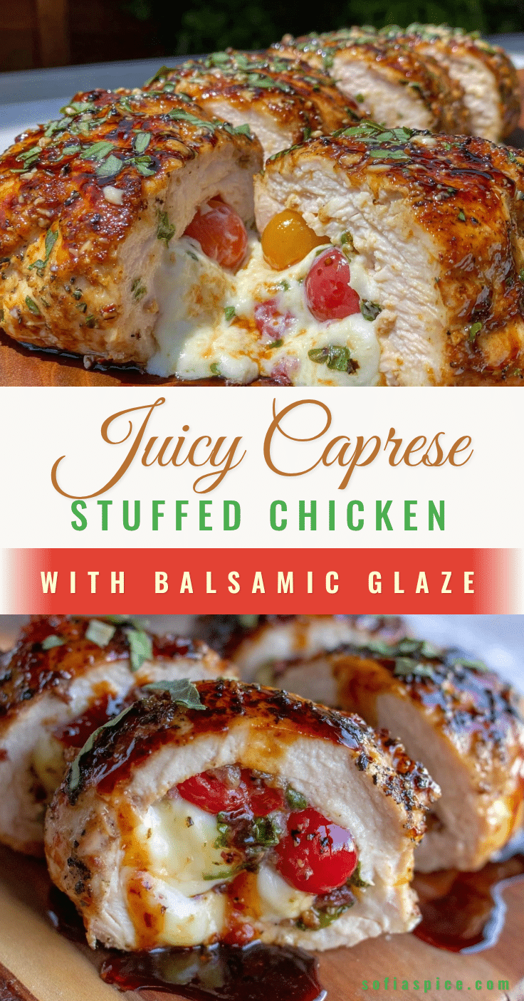Caprese stuffed chicken breast recipe