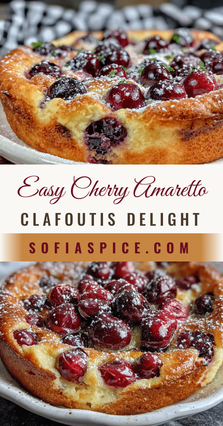 cherry amaretto clafoutis recipe