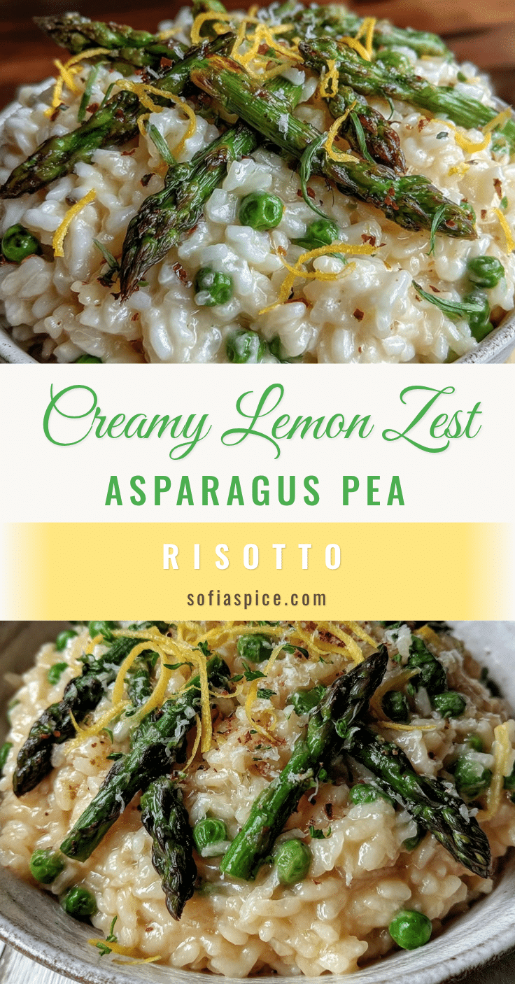 creamy asparagus and pea risotto recipe