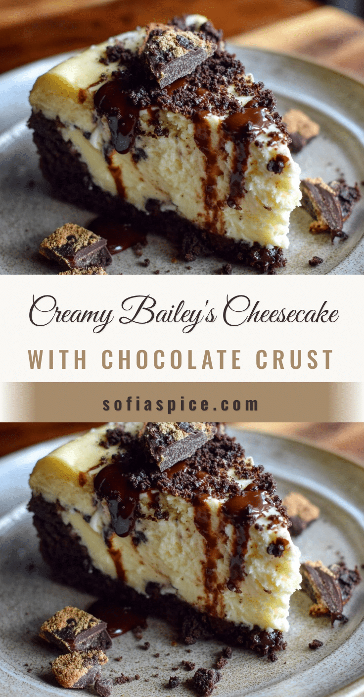 Creamy Baileys Irish Cream Cheesecake recipe