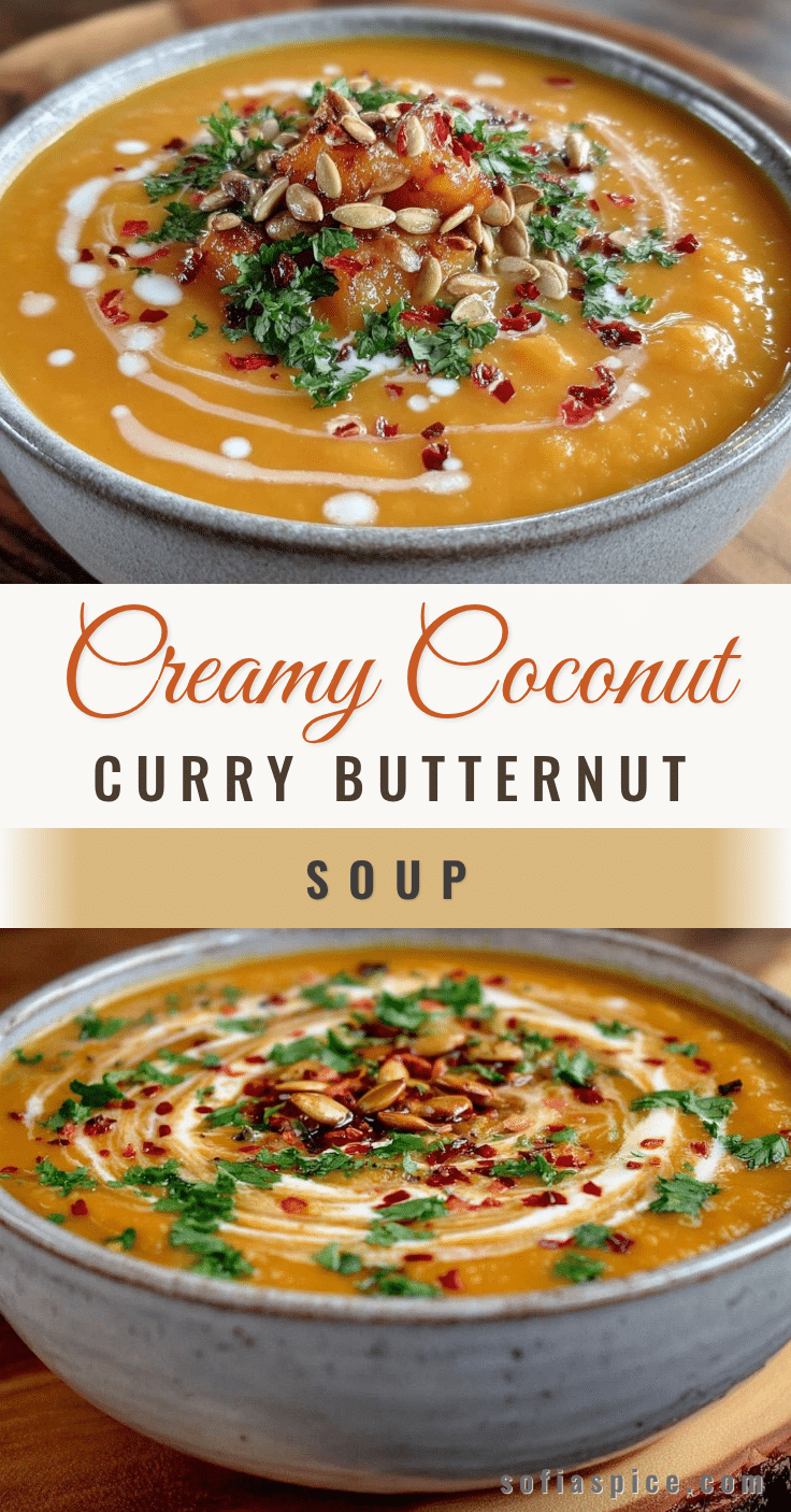 creamy coconut curry butternut squash soup recipe