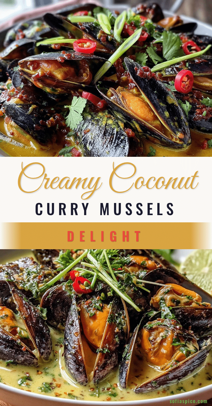 creamy coconut curry mussels recipe