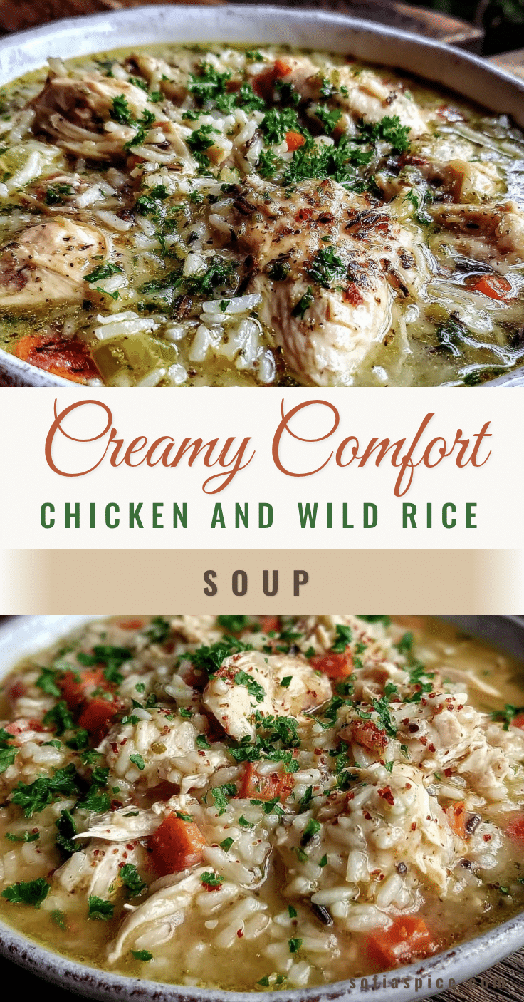 creamy comfort chicken and wild rice soup recipe