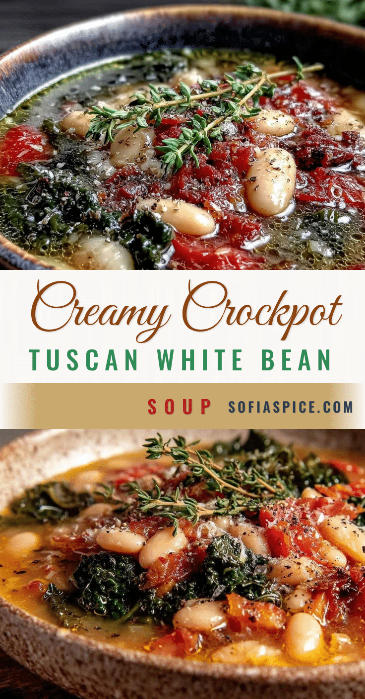 creamy crockpot tuscan white bean soup recipe