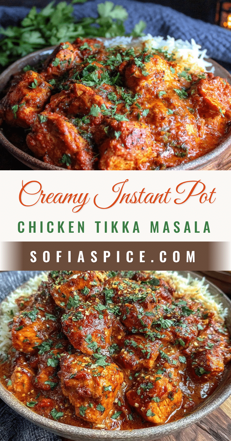Creamy Instant Pot Chicken Tikka Masala recipe