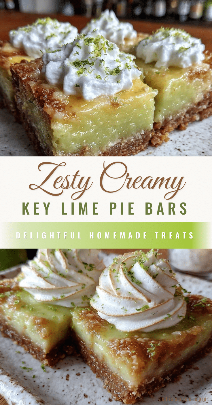 creamy key lime pie bars recipe