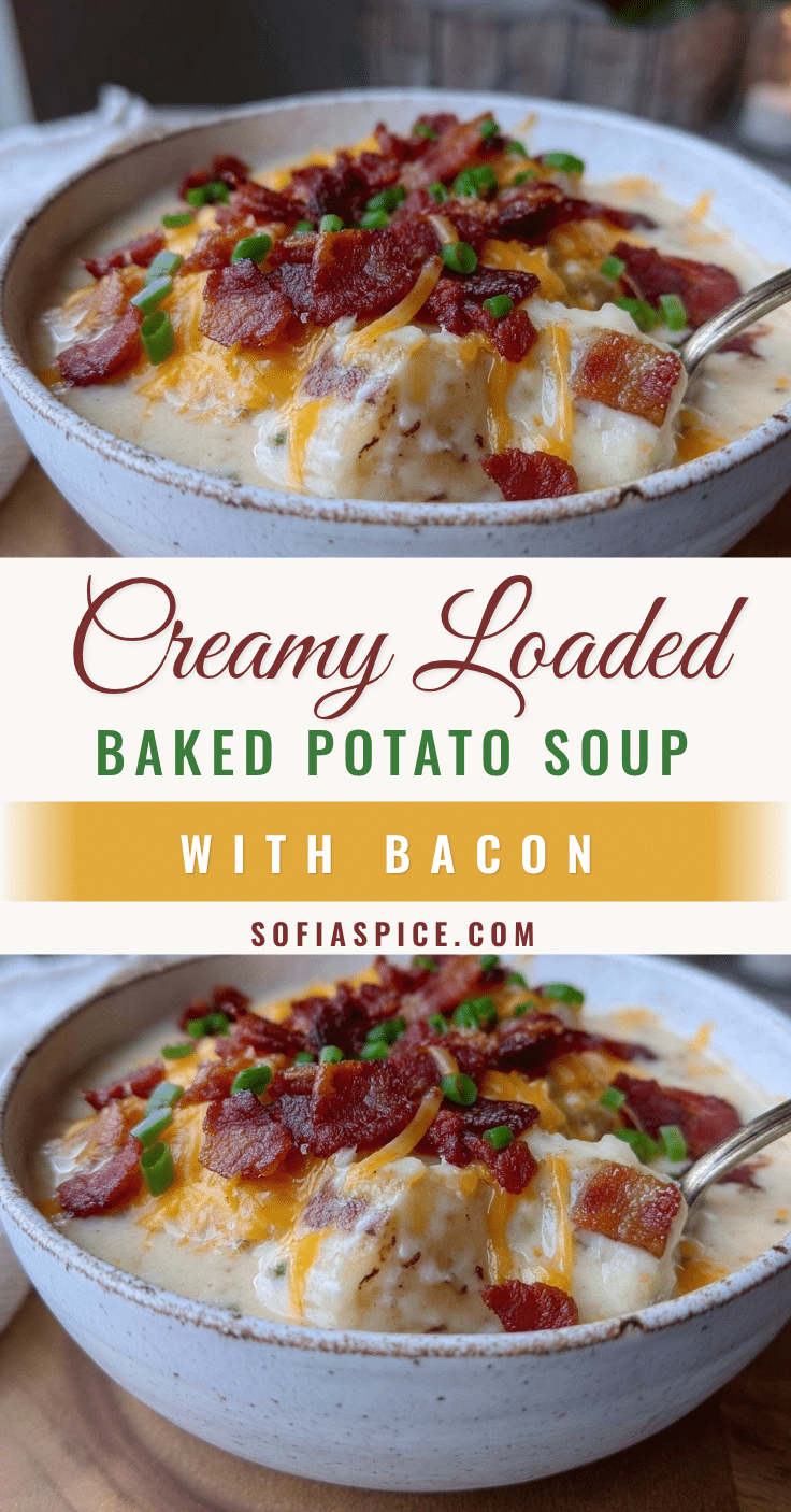 creamy loaded baked potato soup with bacon recipe