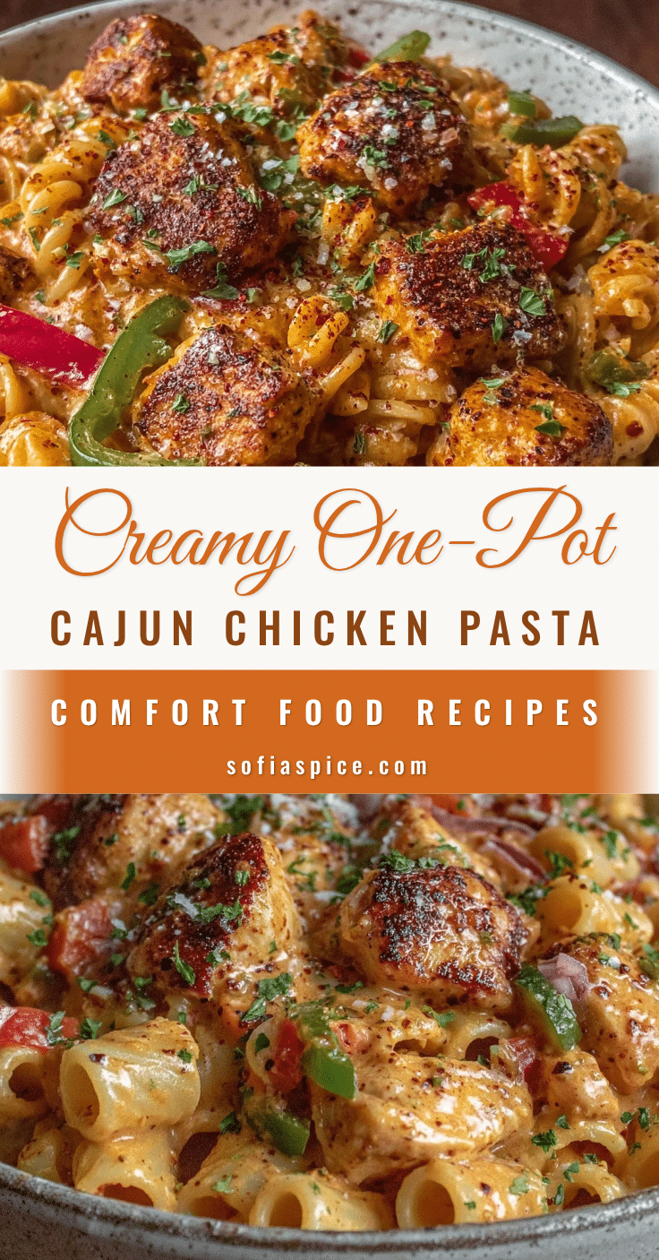 creamy one-pot cajun chicken pasta recipe
