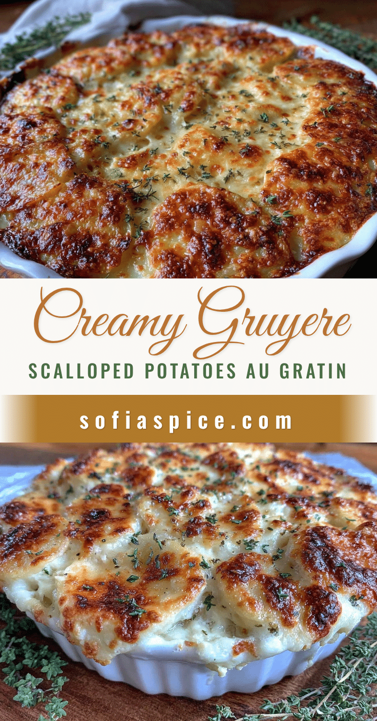 creamy scalloped potatoes au gratin with gruyere recipe