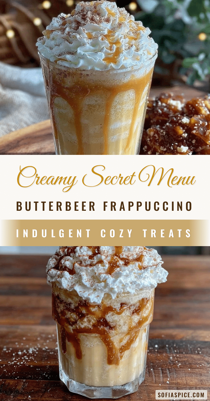 Creamy Secret Menu Butterbeer Frappuccino recipe