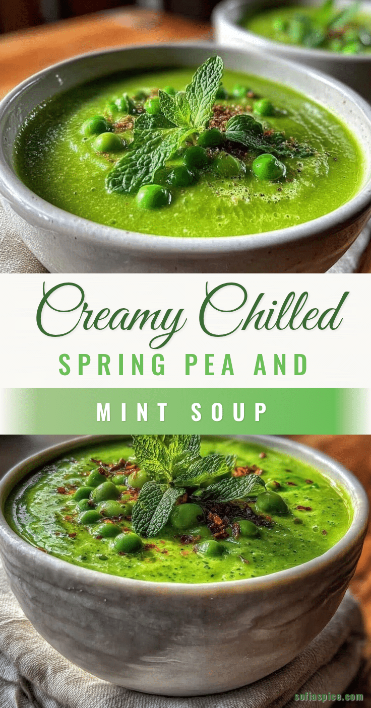 creamy spring pea and mint soup recipe