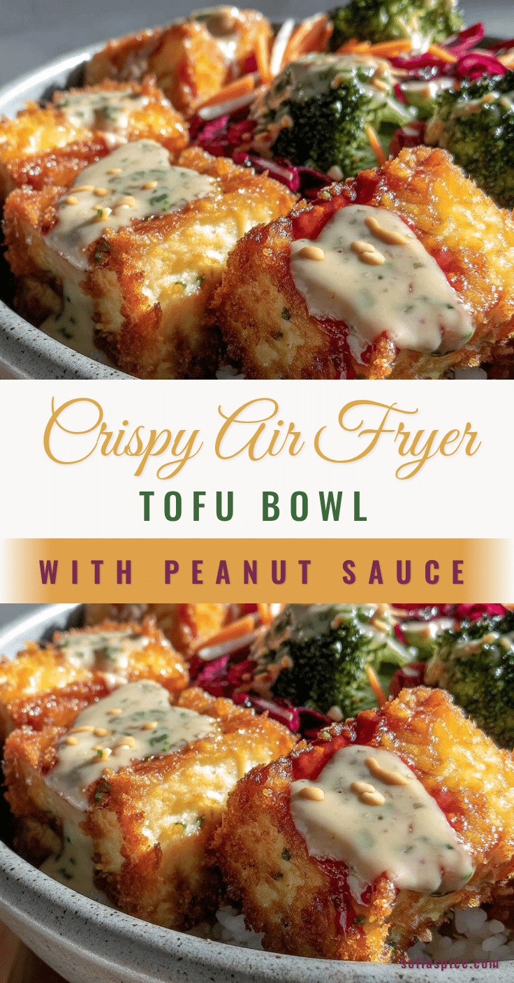 crispy air fryer tofu bowl recipe