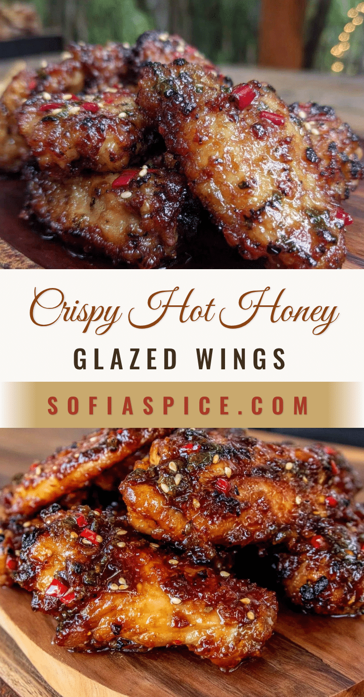 crispy baked chicken wings with hot honey glaze recipe