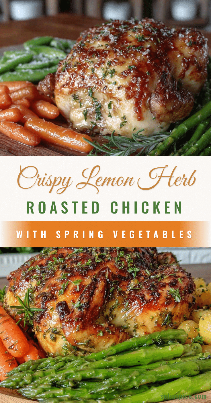 crispy lemon herb roasted chicken recipe
