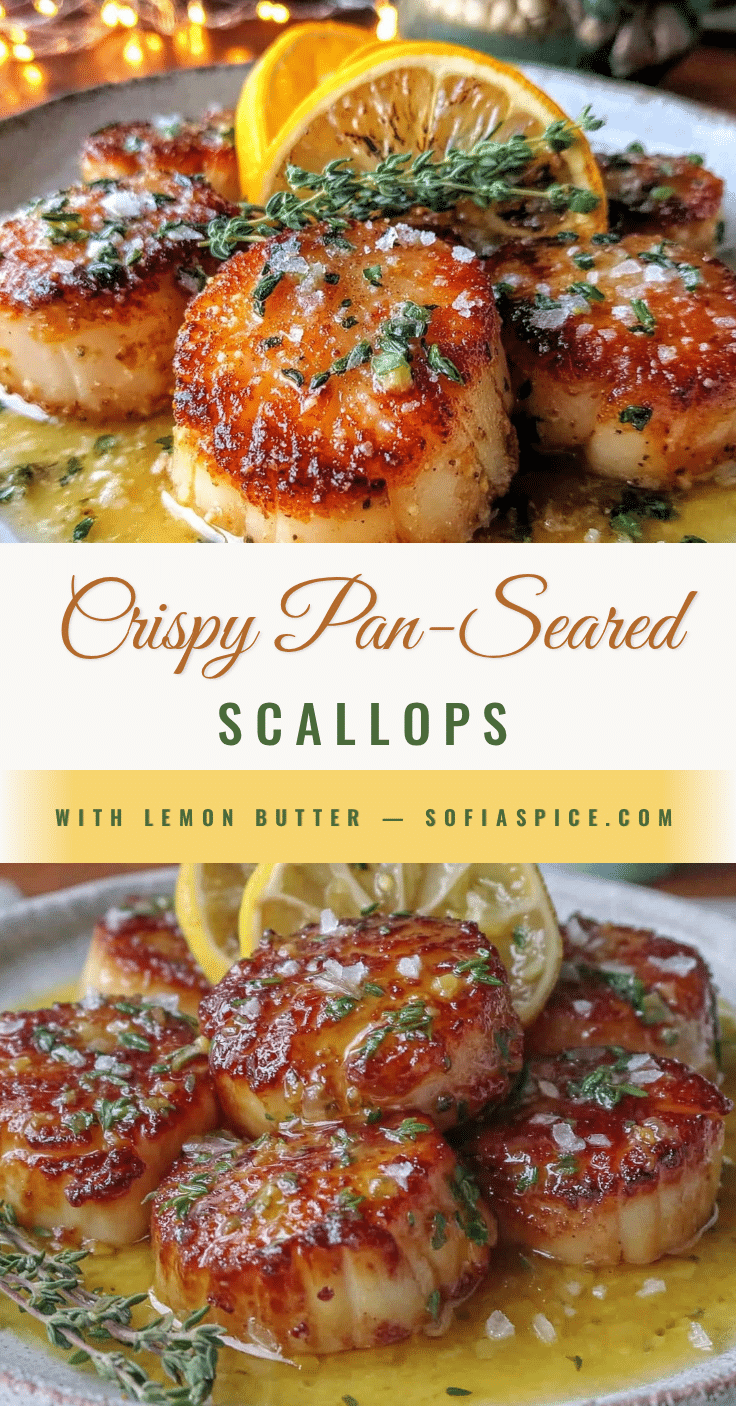 crispy pan-seared scallops recipe